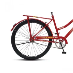 Bicicleta Colli Cazelle Fort Aro 26 Vermelha com Bagageiro e Cesta
