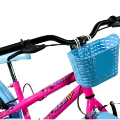 Bicicleta Infantil Aro 16 Colli Aurora Fest Rosa Neon – Rodinhas e Cestinha