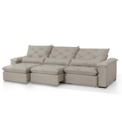 Sofá Retrátil e Reclinável Everest 3,20m – Conforto e Estilo para sua Sala