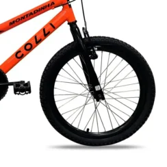 Bicicleta Infantil Colli Montadinha Aro 20 Laranja Neon